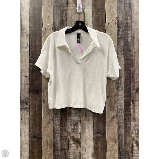Top Short Sleeve By Bobi In White, Size: S