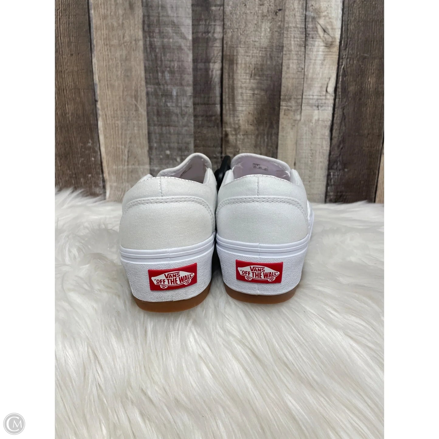 Shoes Sneakers By Vans In White, Size: 7.5