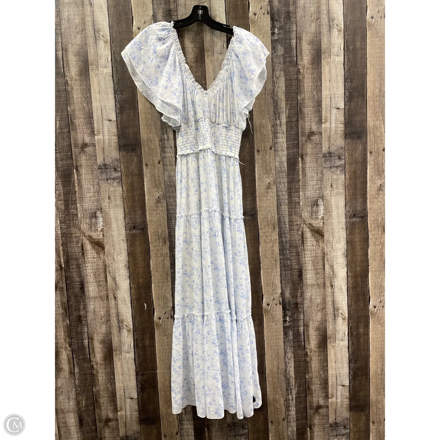 Dress Casual Maxi By Altard State In Blue & White, Size: S