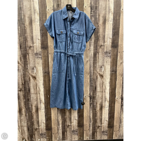 Dress Casual Maxi By Falls Creek In Blue Denim, Size: S