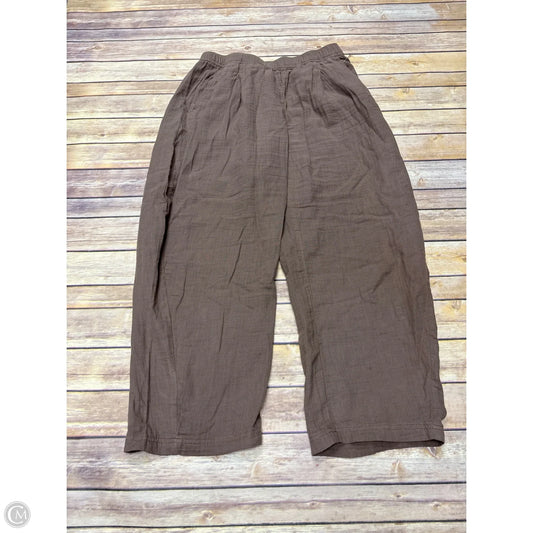 Pants Wide Leg By Gap In Brown, Size: S