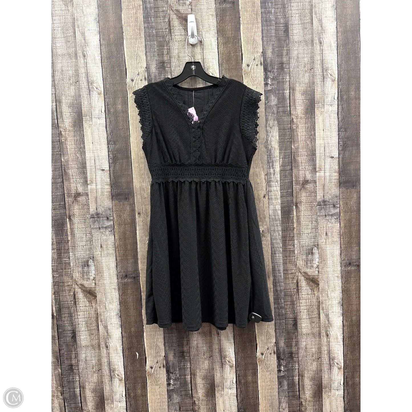 Dress Casual Midi By Shein In Black, Size: M