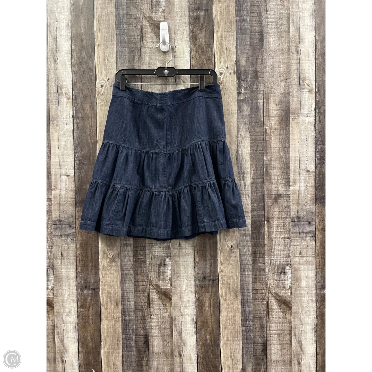 Skirt Mini & Short By Loft In Blue Denim, Size: S