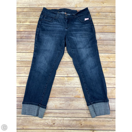Jeans Cropped By Cme In Blue Denim, Size: 16