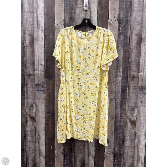 Dress Casual Short By Old Navy In Yellow, Size: Xlp