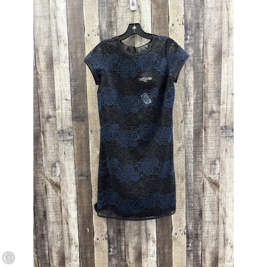 Dress Party Short By Loft In Black & Blue, Size: S