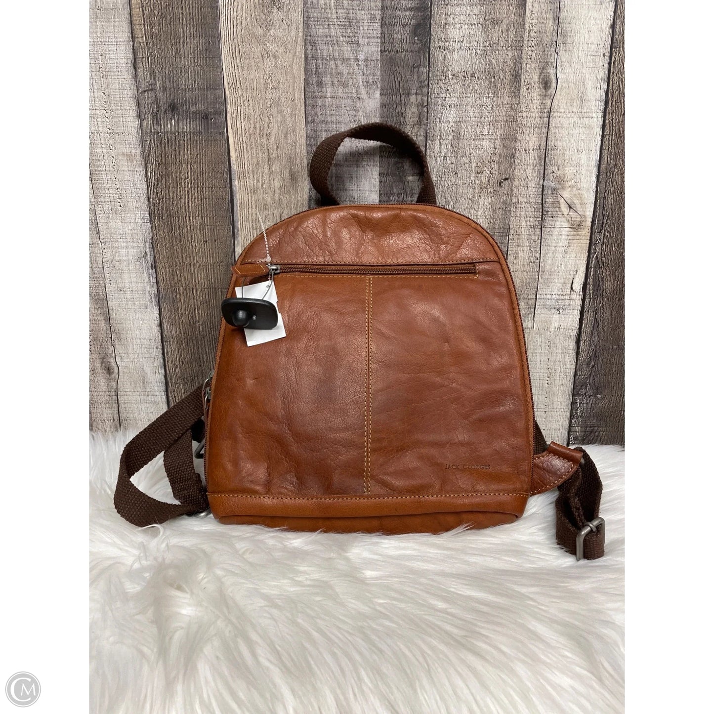 Backpack Leather By Cme, Size: Medium