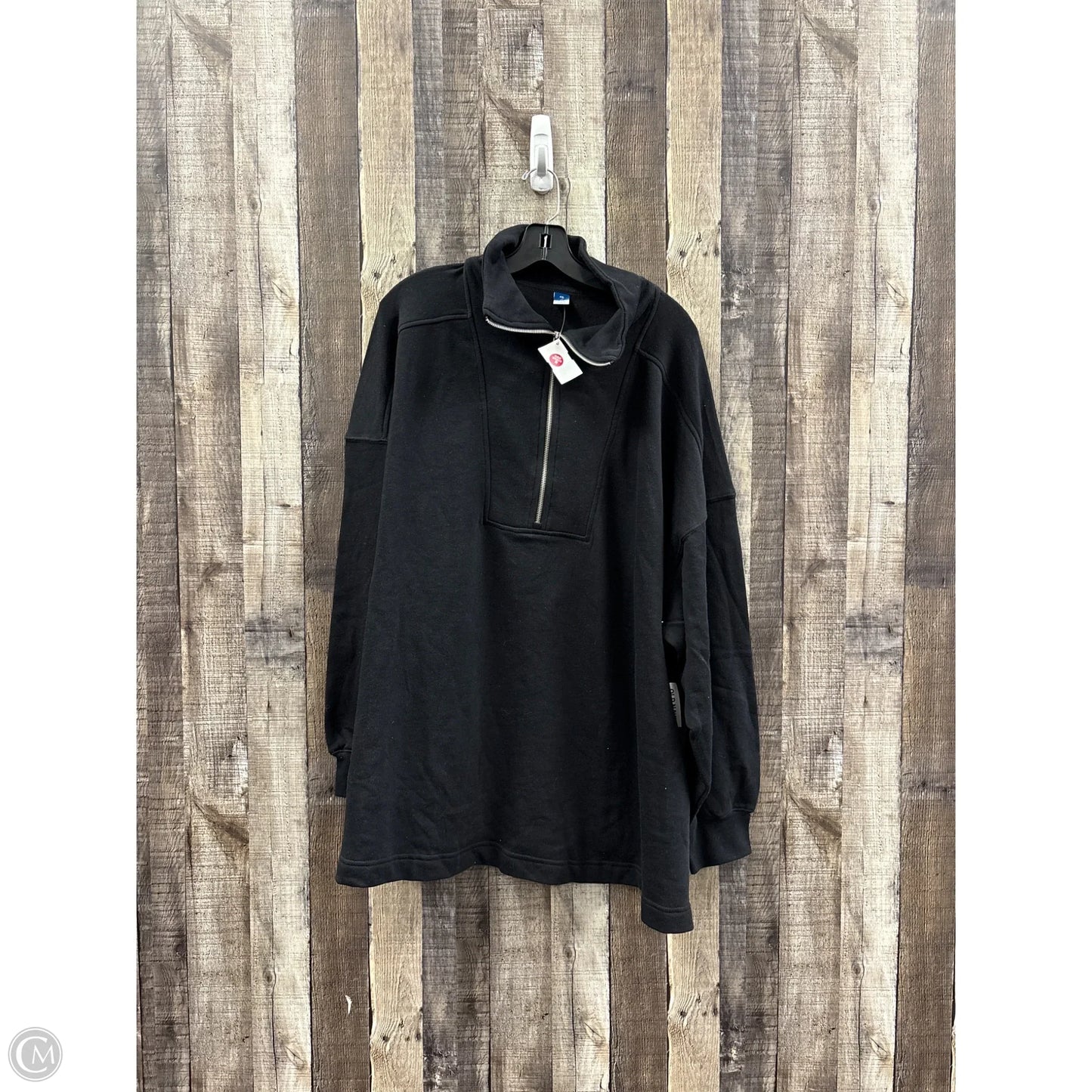 Sweatshirt Collar By Old Navy In Black, Size: 4x