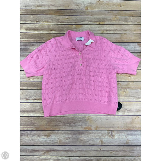 Top Short Sleeve By Old Navy In Pink, Size: L