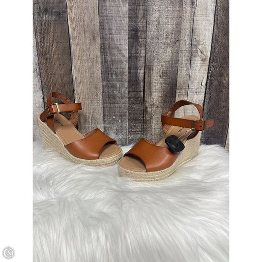 Sandals Heels Wedge By Torrid In Brown, Size: 7