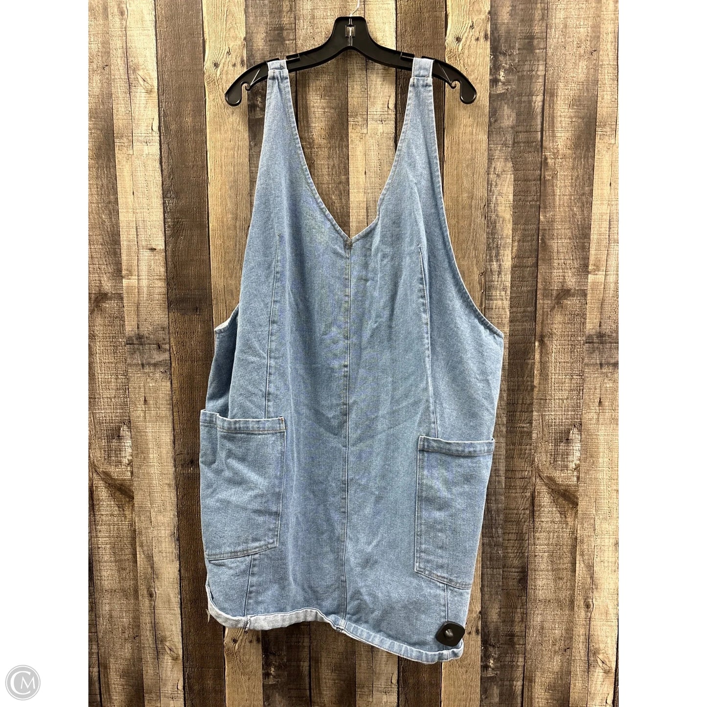 Shortalls By Oddi In Blue Denim, Size: 3x