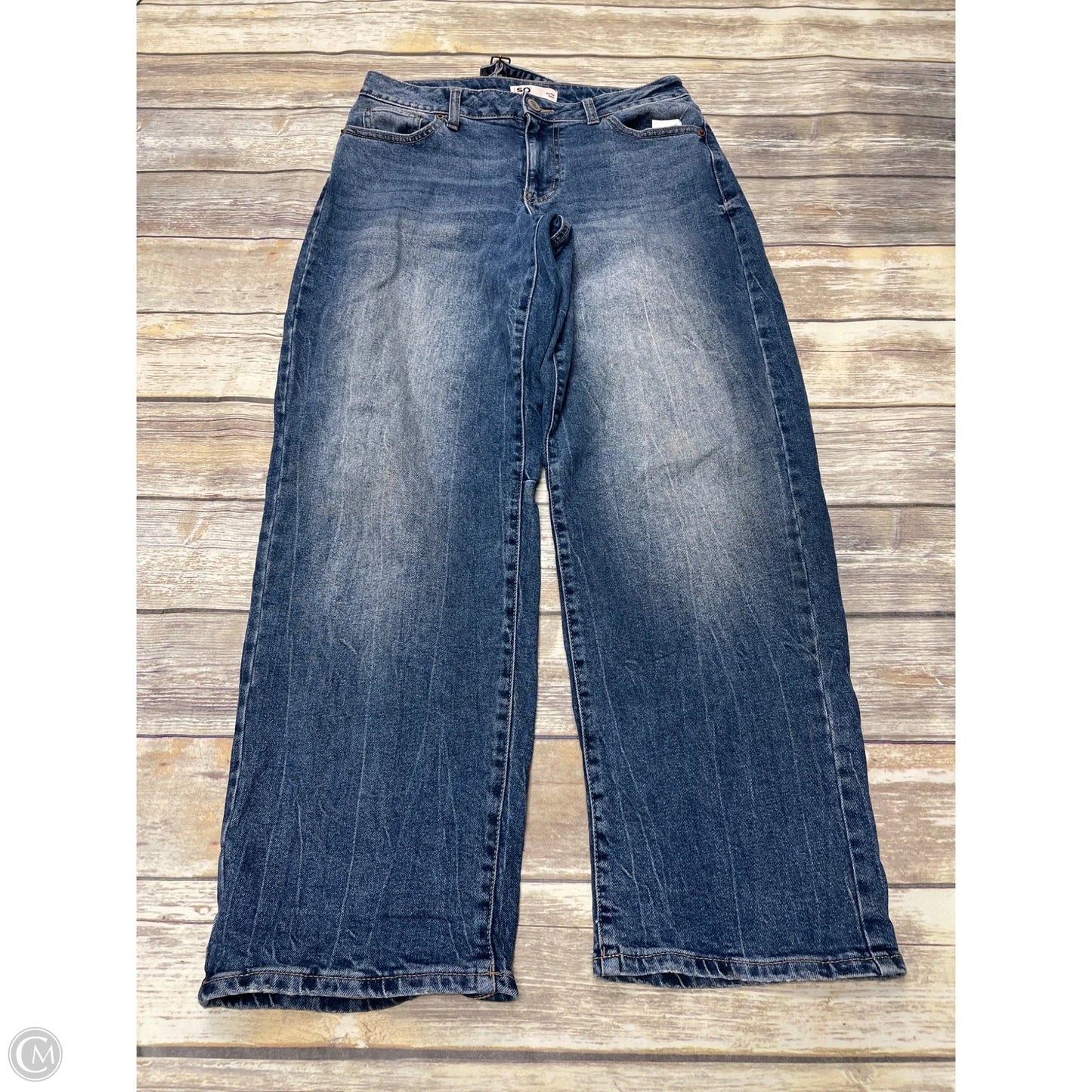 Jeans Straight By So In Blue Denim, Size: 8