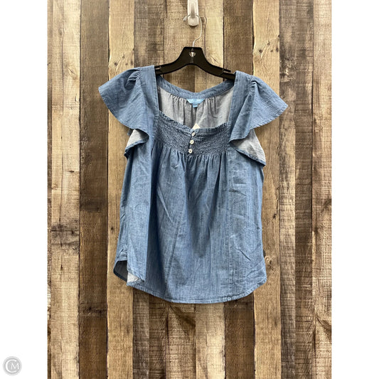 Top Short Sleeve By Draper James In Blue, Size: M