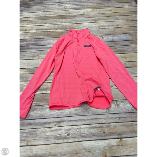 Athletic Top Long Sleeve Collar By Vineyard Vines In Coral, Size: Xs