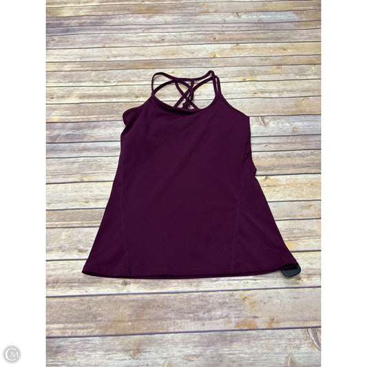 Athletic Tank Top By Gaiam In Maroon, Size: S