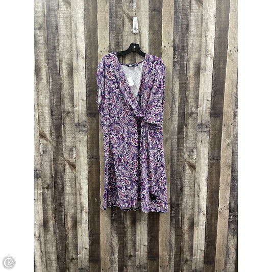 Dress Casual Midi By Lands End In Multi-colored, Size: 2x