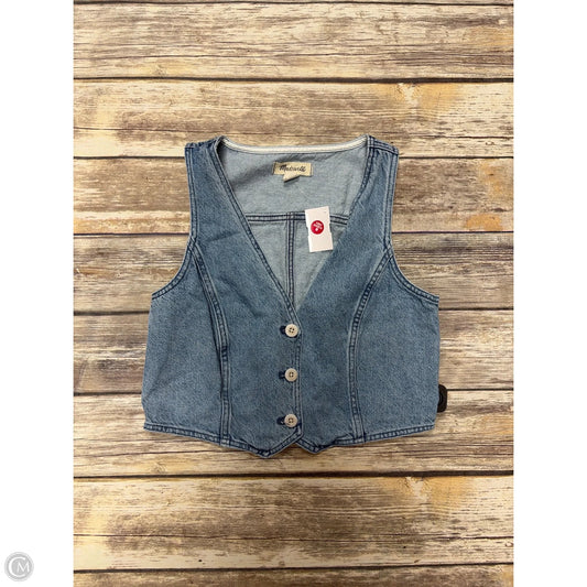 Vest Other By Madewell In Blue Denim, Size: S