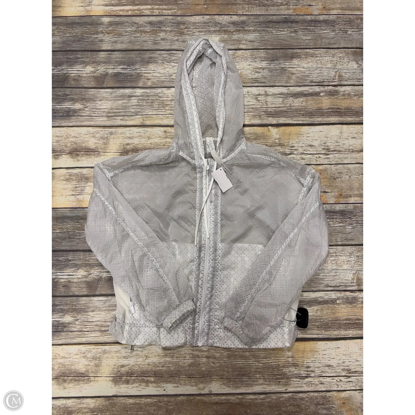 Athletic Jacket By Lululemon In White, Size: 2
