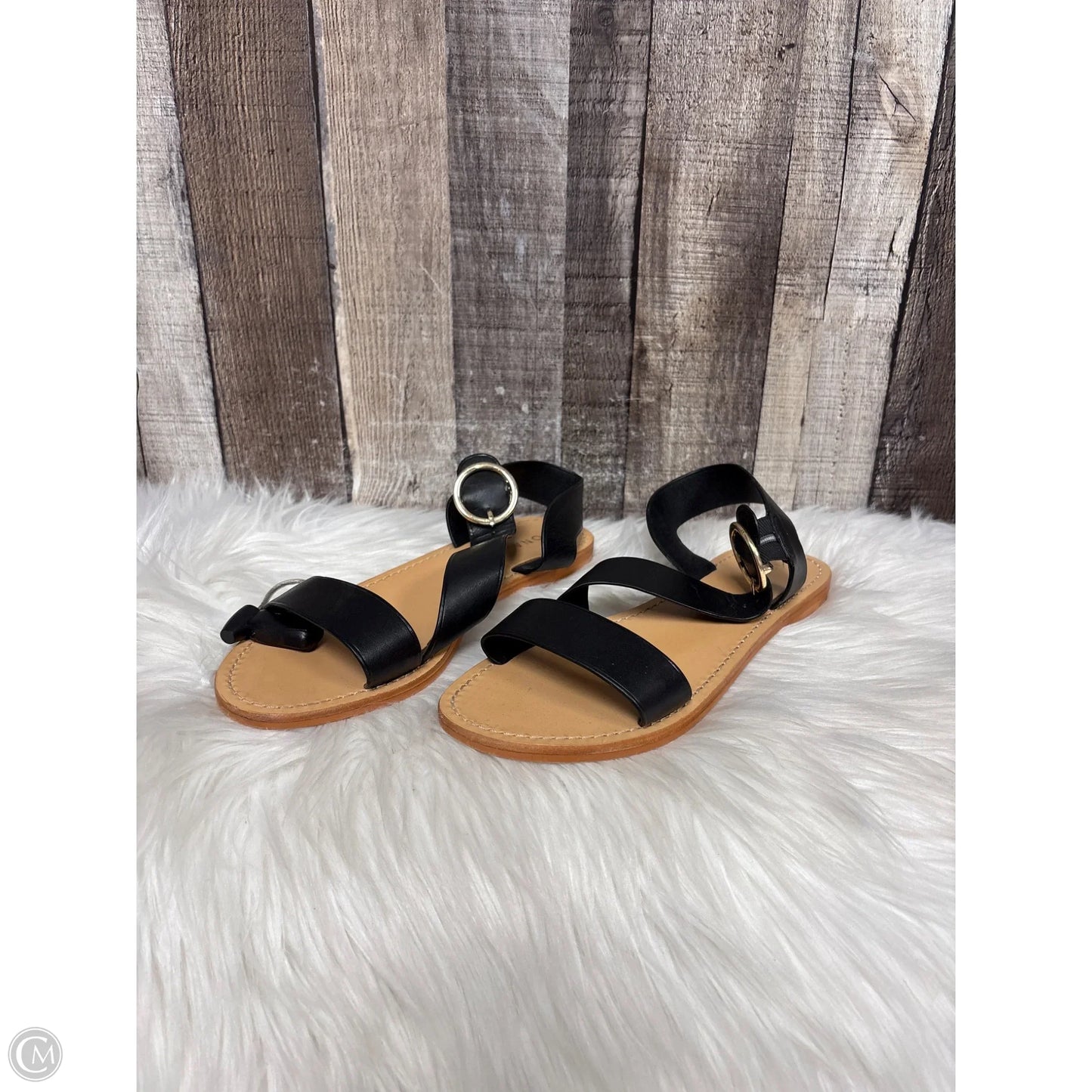 Sandals Flats By Cme In Black, Size: 8