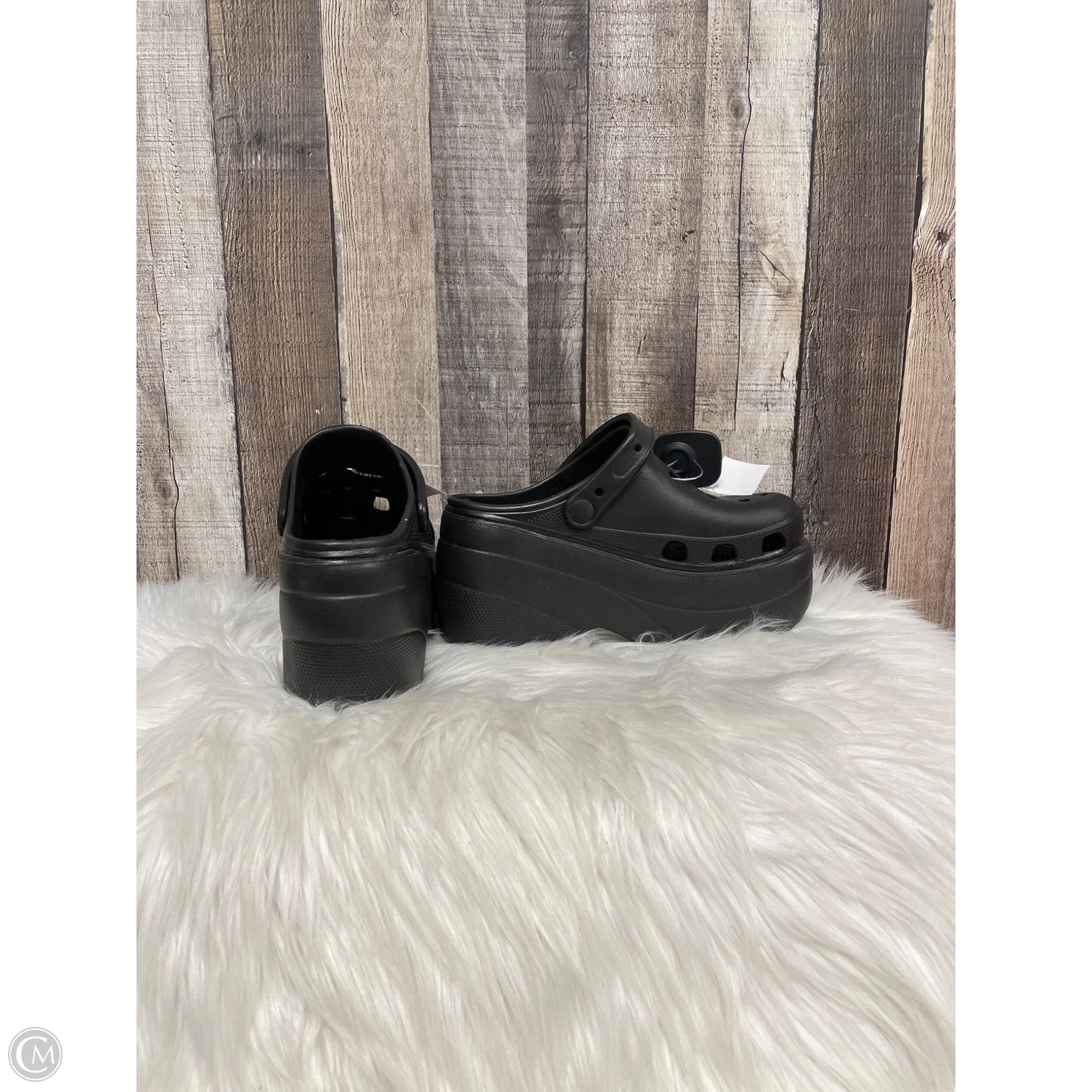 Sandals Heels Platform By Cmf In Black, Size: 8
