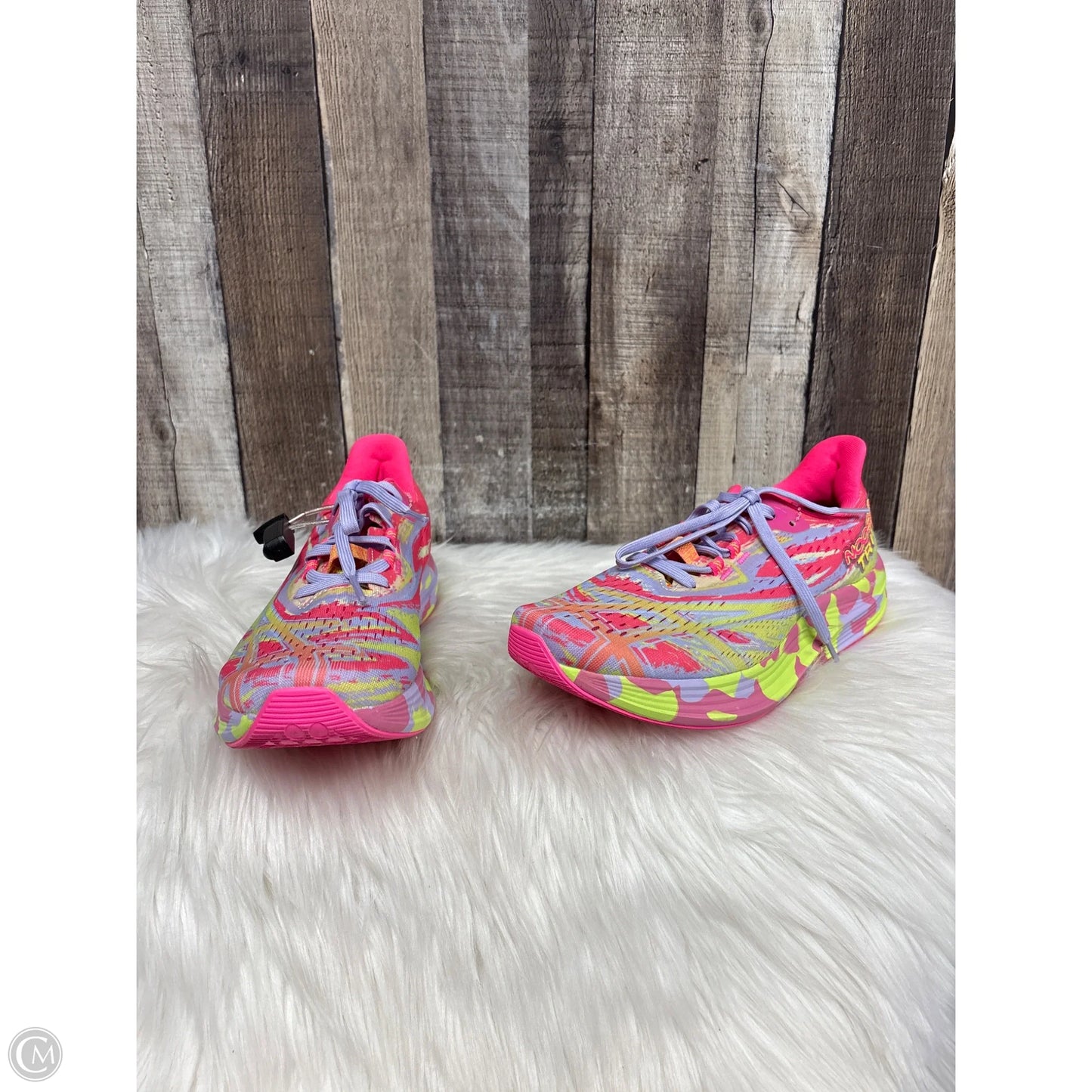 Shoes Athletic By Asics In Rainbow Print, Size: 7.5