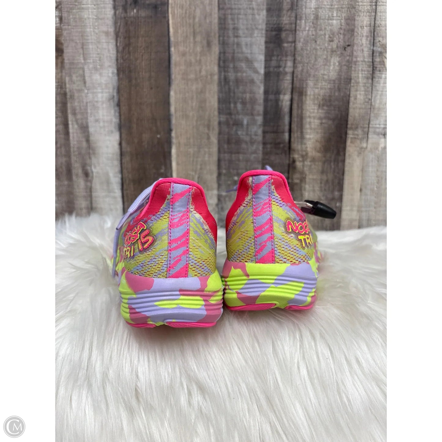 Shoes Athletic By Asics In Rainbow Print, Size: 7.5