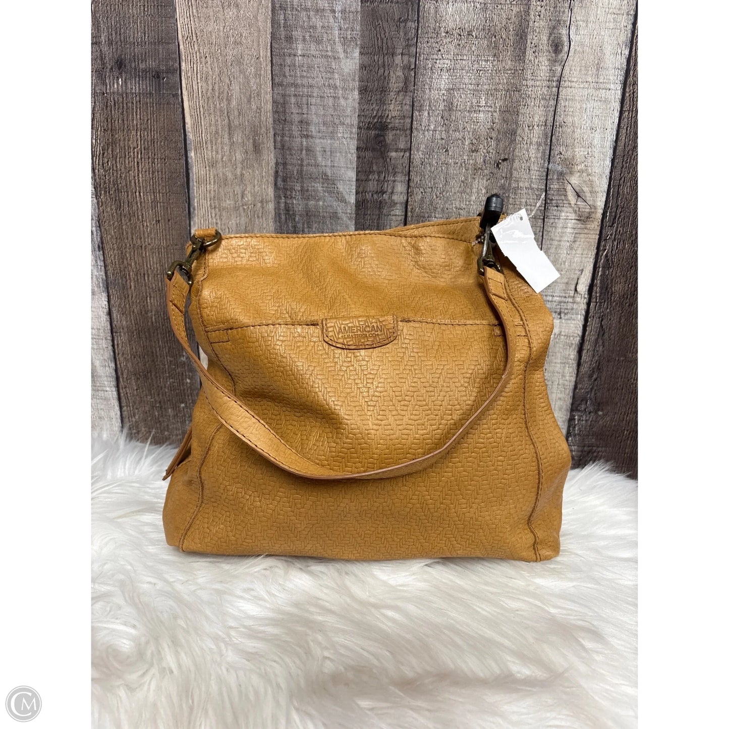 Handbag Leather By Cme, Size: Medium