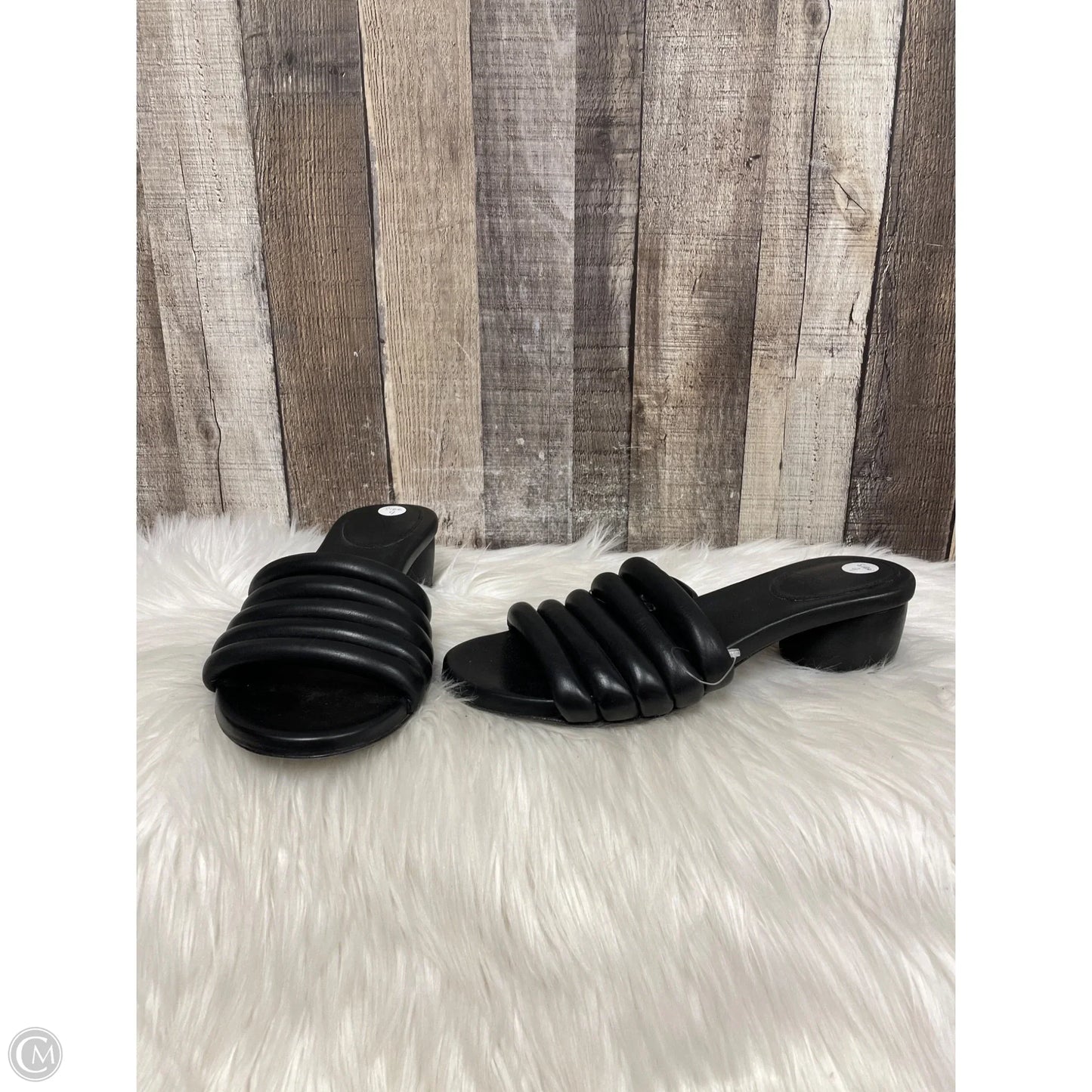 Sandals Heels Block By Cme In Black, Size: 9