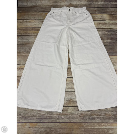 Jeans Wide Leg By Universal Thread In White Denim, Size: 10