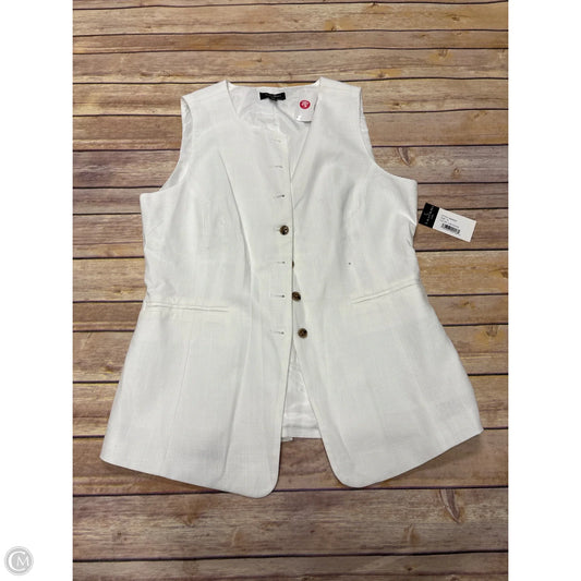 Vest Other By Tahari In White, Size: M