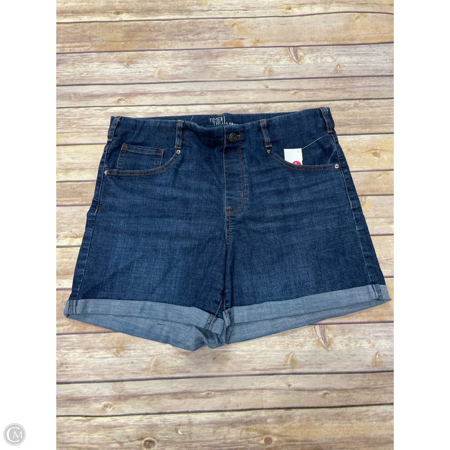 Shorts By Time And Tru In Blue Denim, Size: L