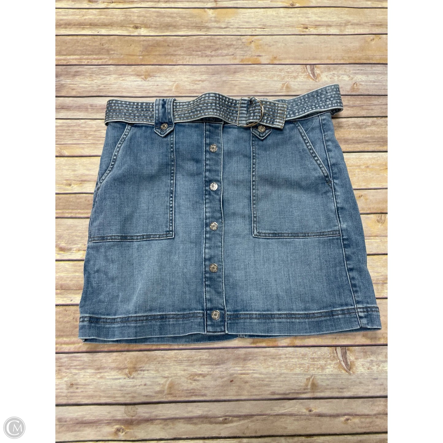 Skirt Mini & Short By White House Black Market In Blue Denim, Size: M