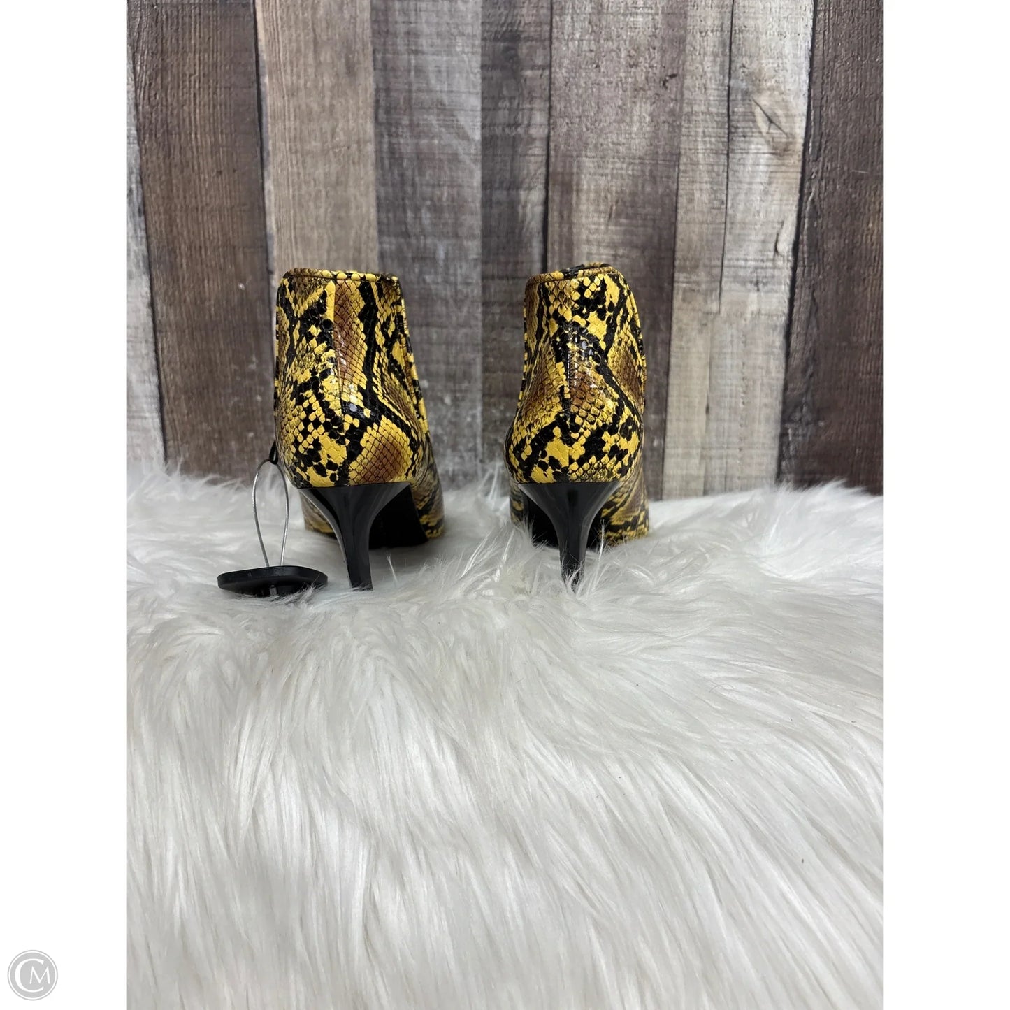 Boots Ankle Heels By Zara In Snakeskin Print, Size: 7