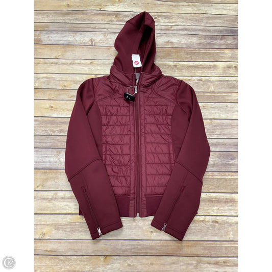 Athletic Jacket By Calia In Maroon, Size: Xs