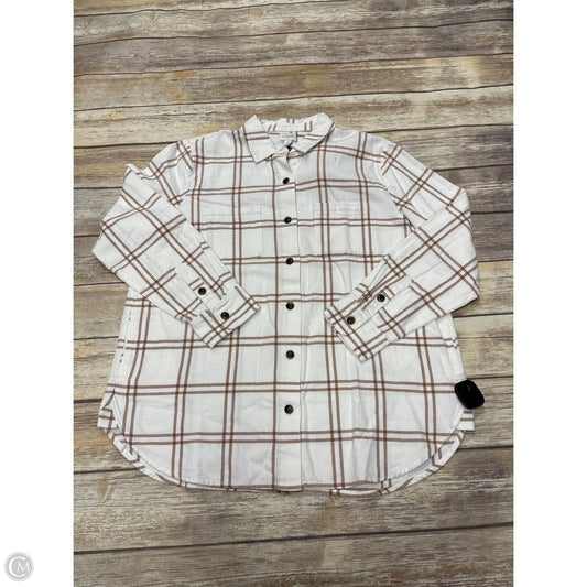 Jacket Shirt By J. Crew In Plaid Pattern, Size: M