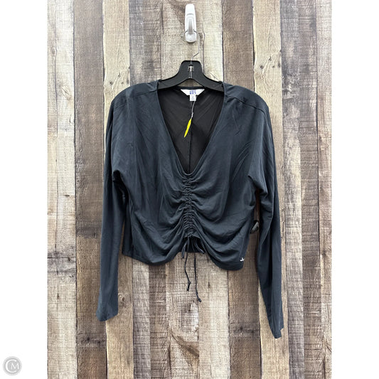Athletic Top Long Sleeve Crewneck By Joy Lab In Black, Size: M