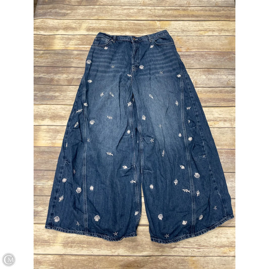 Jeans Wide Leg By We The Free In Blue Denim, Size: 14
