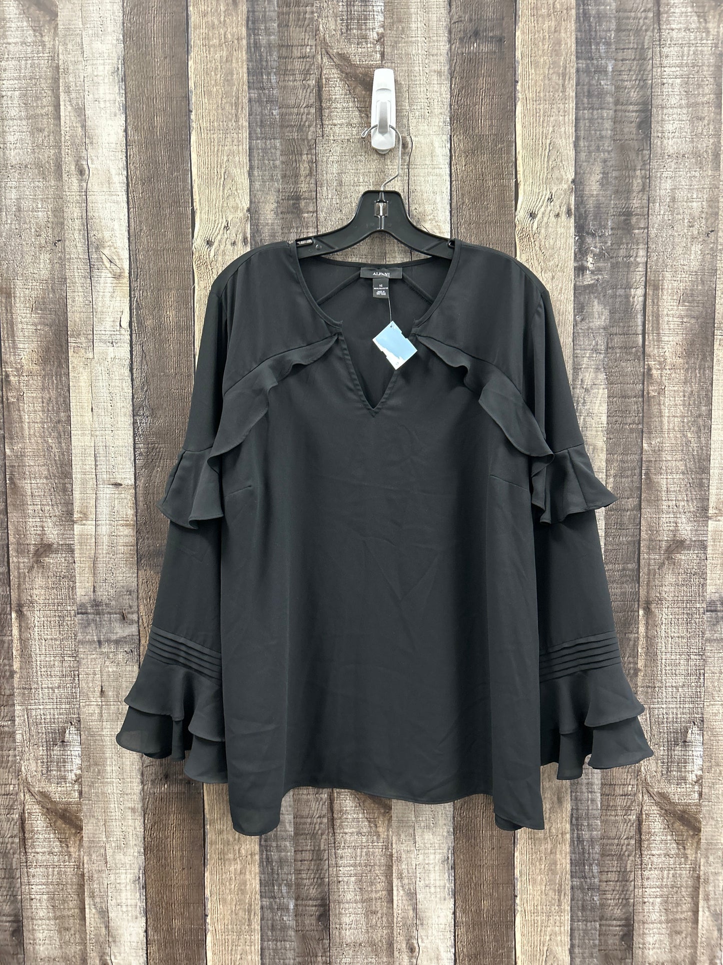 Top Long Sleeve By Alfani In Black, Size: Xl