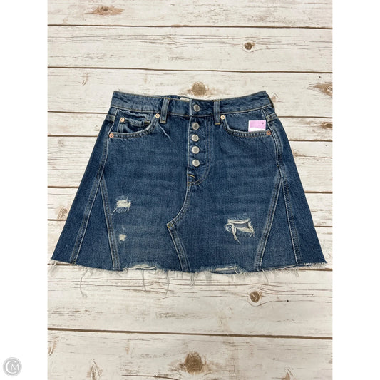 Skirt Mini & Short By We The Free In Blue Denim, Size: 2