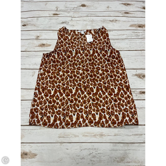 Top Sleeveless By Nine West In Brown, Size: Xs