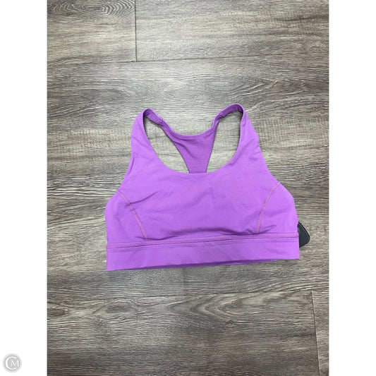 Athletic Bra By Lululemon In Purple, Size: 8