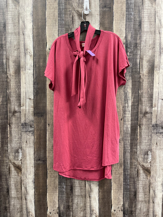 Pink Dress Casual Short Lularoe, Size 2x