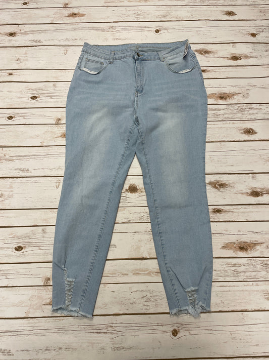 Jeans Skinny By Shein In Blue Denim, Size: 3x