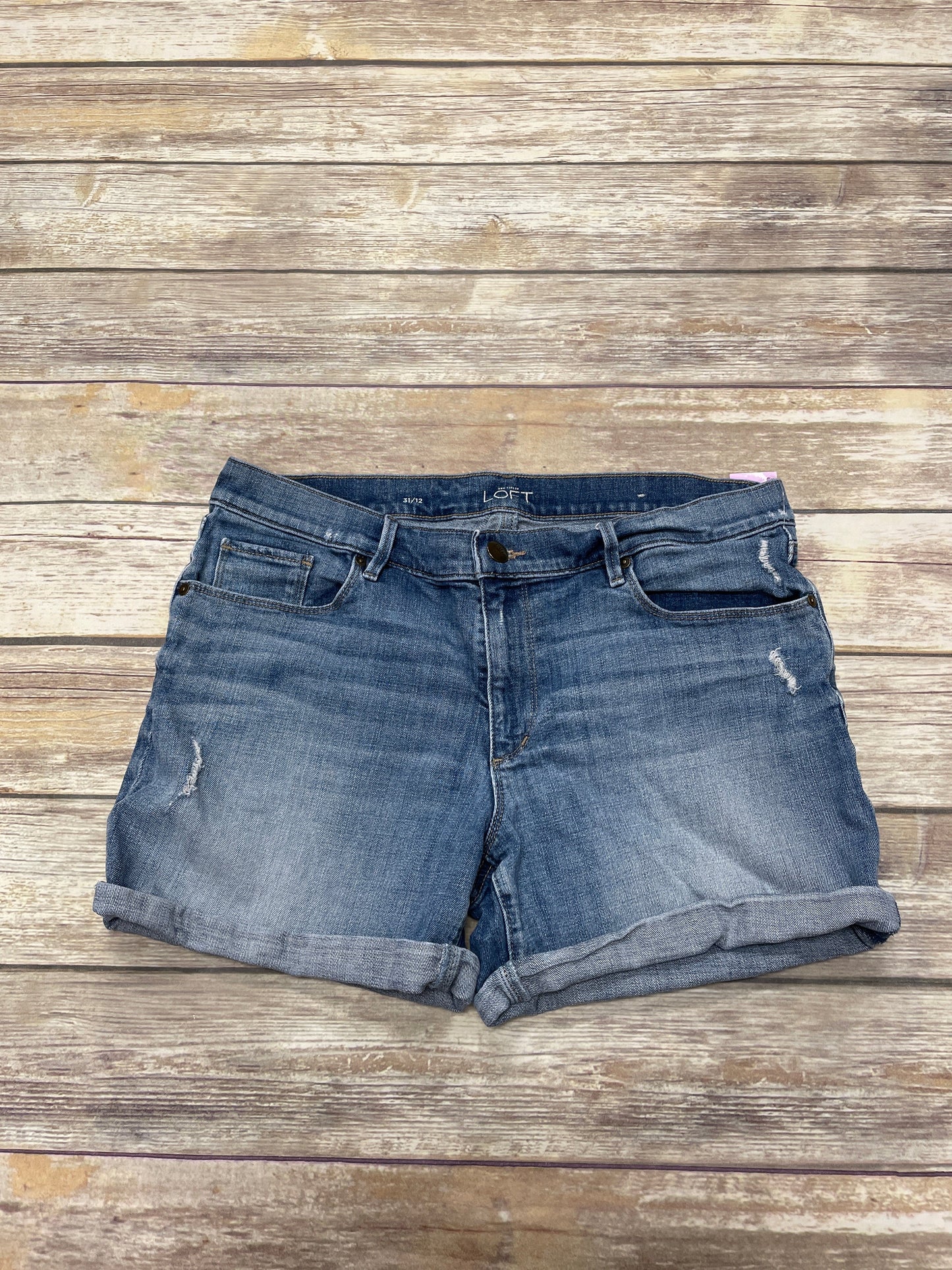 Blue Denim Shorts Loft, Size 12