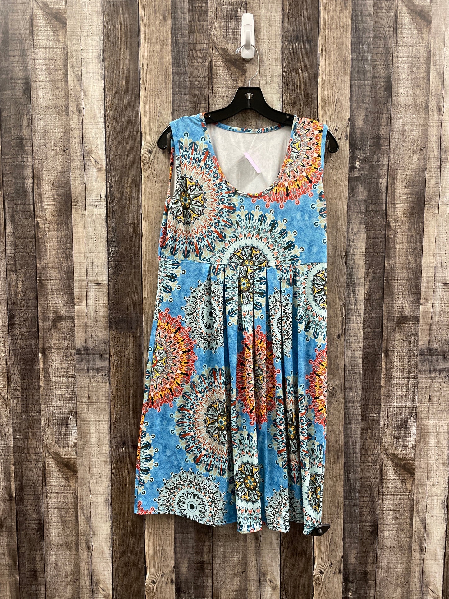 Multi-colored Dress Casual Short Cmf, Size L