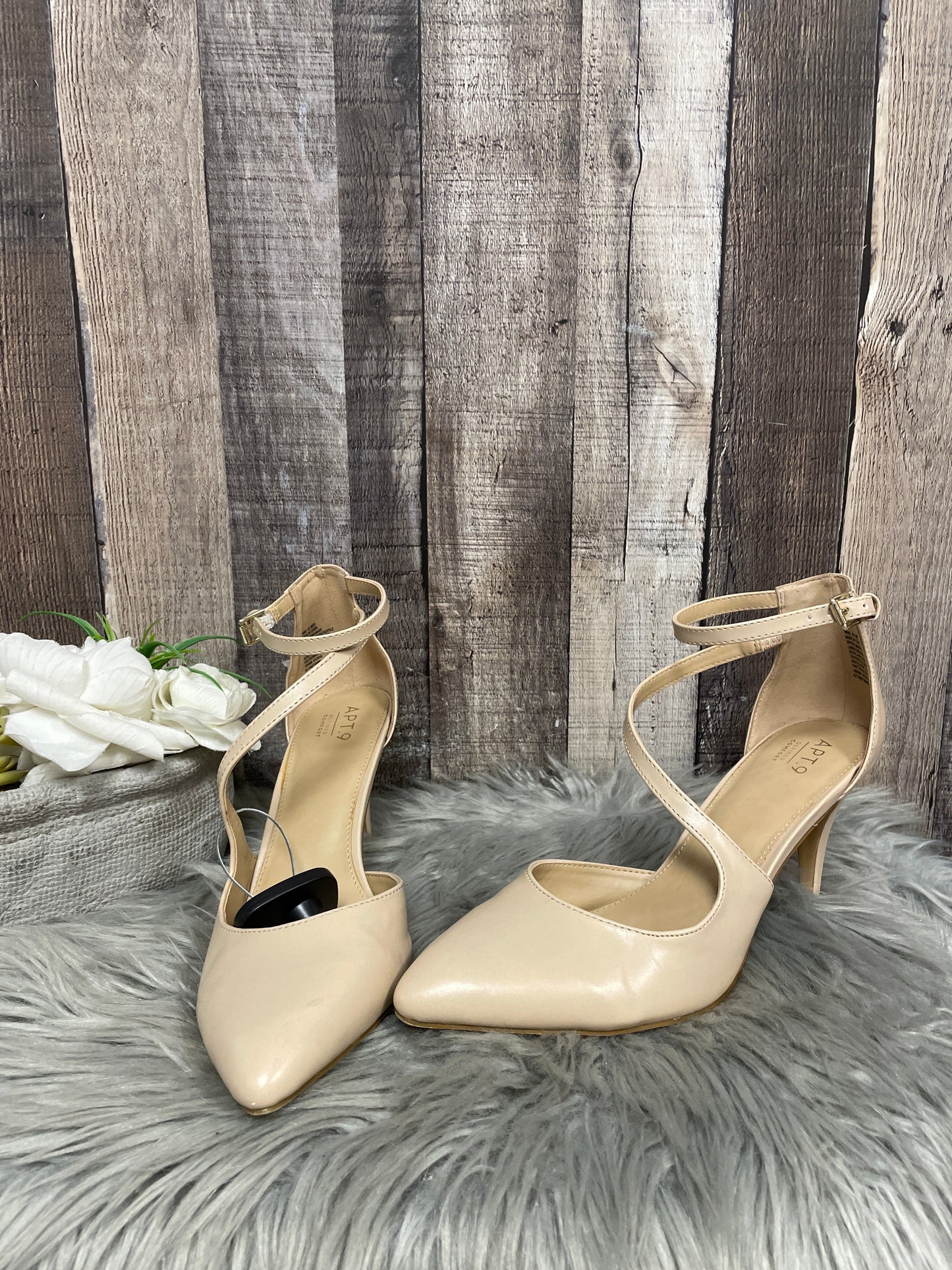 Tan Shoes Heels Stiletto Apt 9, Size 10