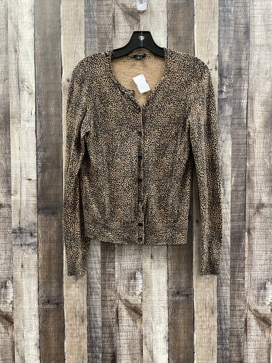 Cardigan By Ann Taylor In Animal Print, Size: S