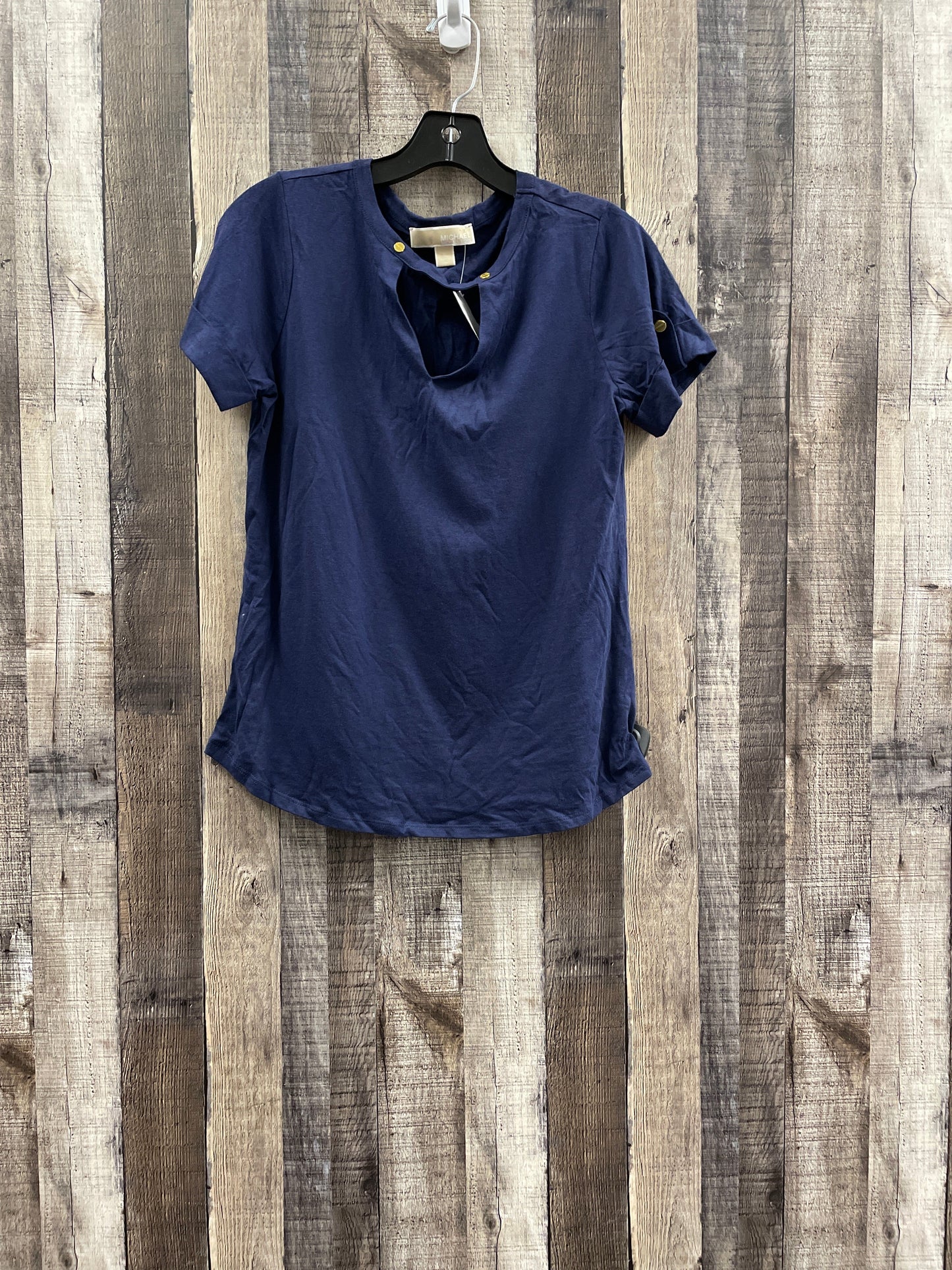 Top Short Sleeve By Michael By Michael Kors In Navy, Size: S