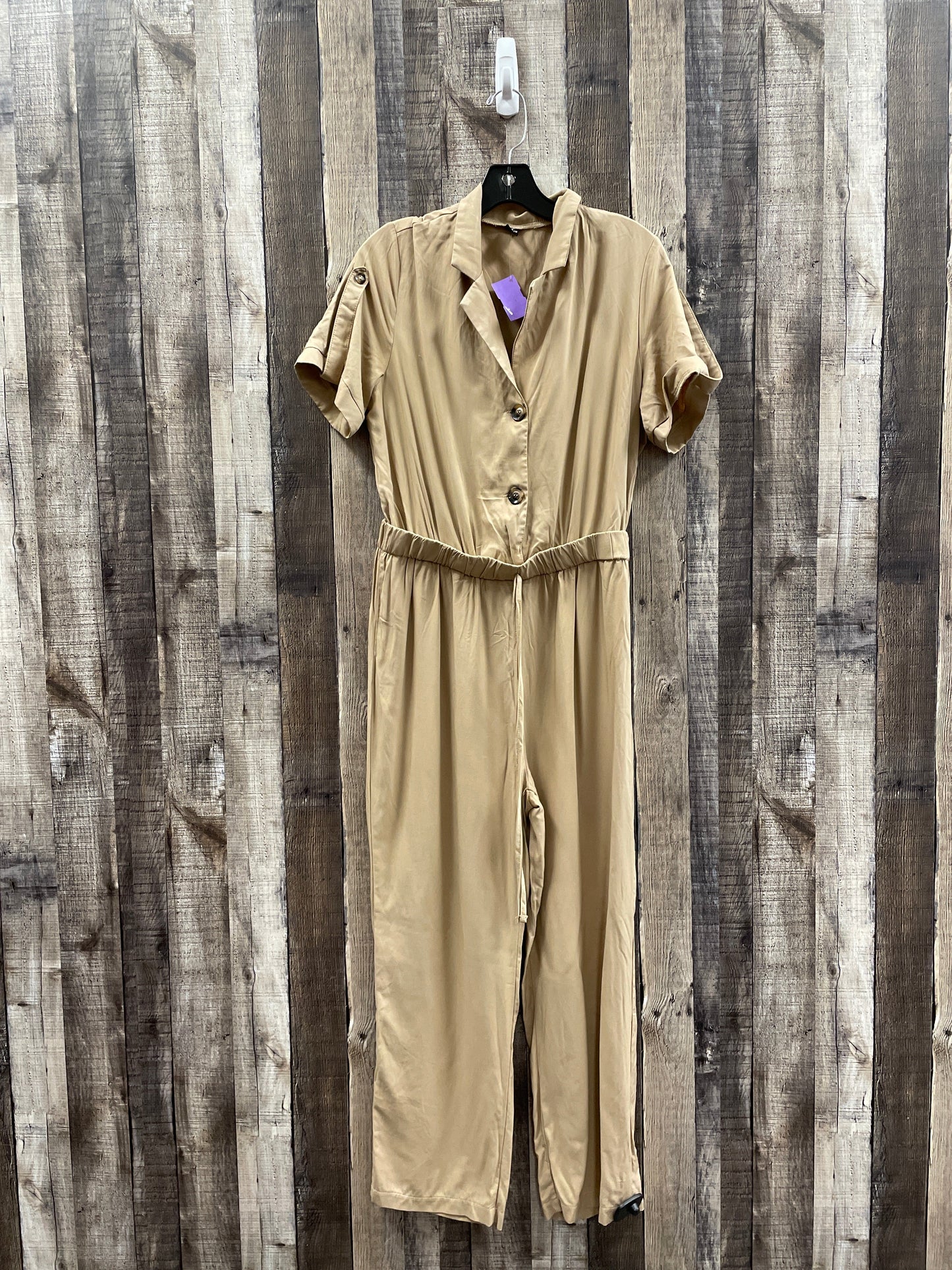 Brown Jumpsuit Shein, Size L