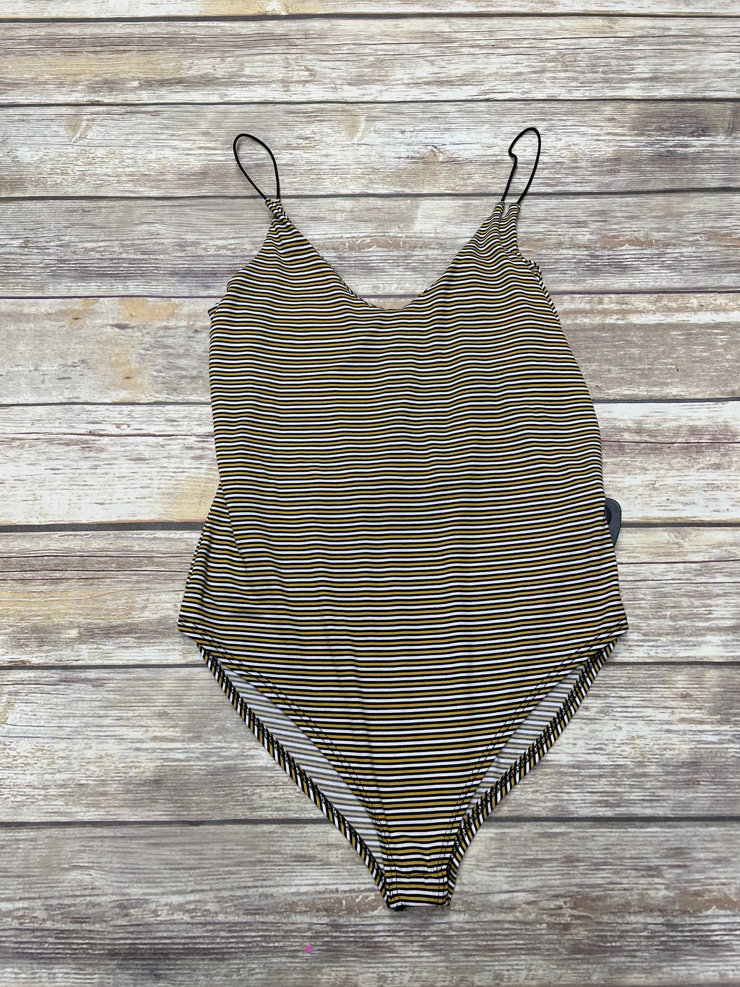 Striped Pattern Bodysuit Gaze, Size M